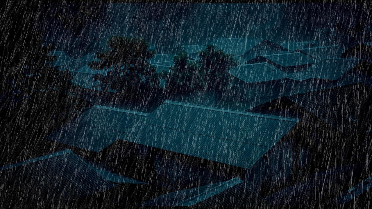 No Ads Rain Sounds for Sleeping - ASMR Continuous Heavy Rain for Insomnia Relief