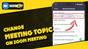 How to change meeting topic on zoom 2024 | Skill Wave