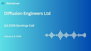 Diffusion Engineers Ltd Q3 FY2025-26 Earnings Conference Call