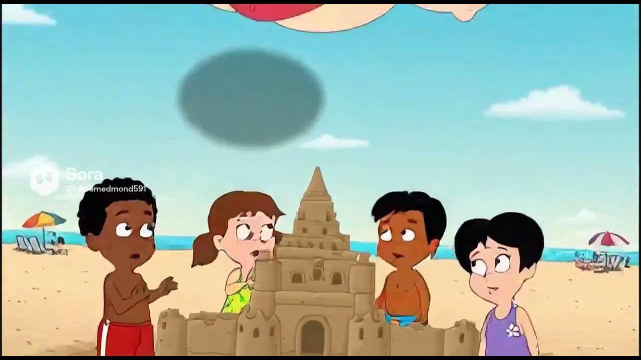 A Man Kicks Fat Giant Miss Shapely's Butt