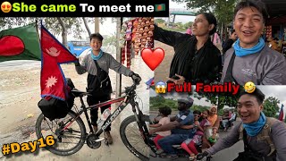 😍Cute Girl Came To Meet me 🇧🇩Bangledesh highway is very dangerous 😰solo Cycle travel 🥵🙏