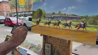 Saratoga artist fulfills father's dream, inspiring next generation through equine paintings 