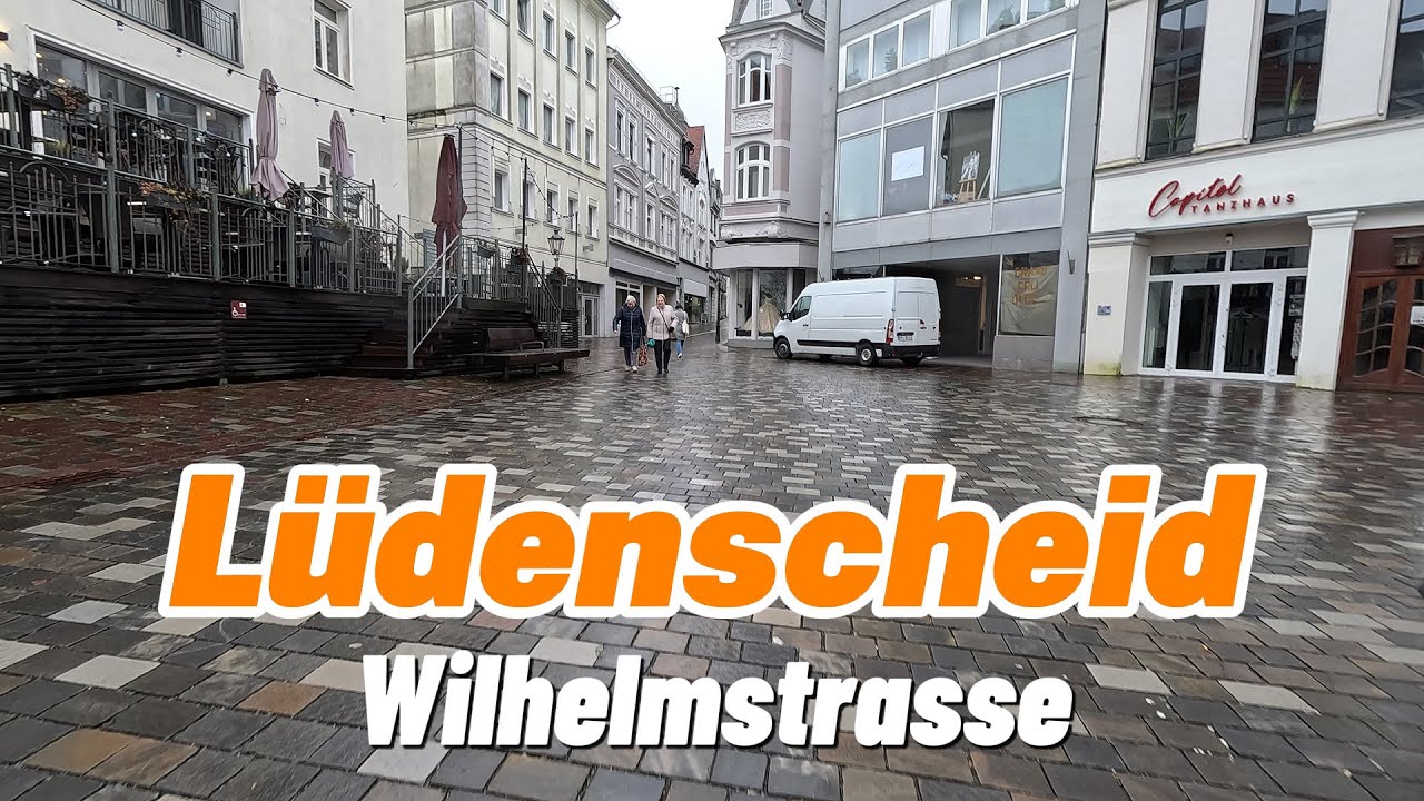 Lüdenscheid City Walk – Wilhelmstraße & Christuskirche Tour | 4K Germany