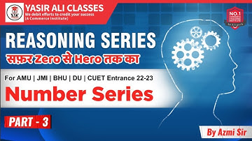 Part-3, Number Series | AMU MBA-CAT | AMU Entrance 22-23 | JMI | CUET | BA/B.com/MBA/M.COM/LAW/B.Ed