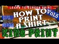 How To Screen Print: Flood &amp; Print Stroke Method 101 beginners series KING PRINT vol.5