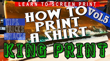 How To Screen Print: Flood & Print Stroke Method 101 beginners series KING PRINT vol.5