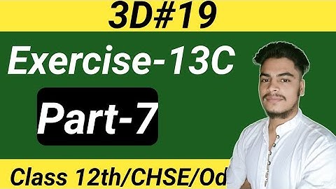 Three Dimensional geometry-19 l Exercise -13C l Class 12 CHSE Board Odisha l Elements of mathematics