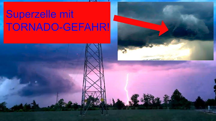 Superzelle mit TORNADOGEFAHR (starke Rotation) bei Gewitter in Italien / Chasing Supercell Italy