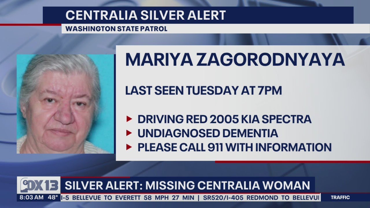 WSP issues Silver Alert for missing 80-year-old woman | FOX 13 Seattle ...