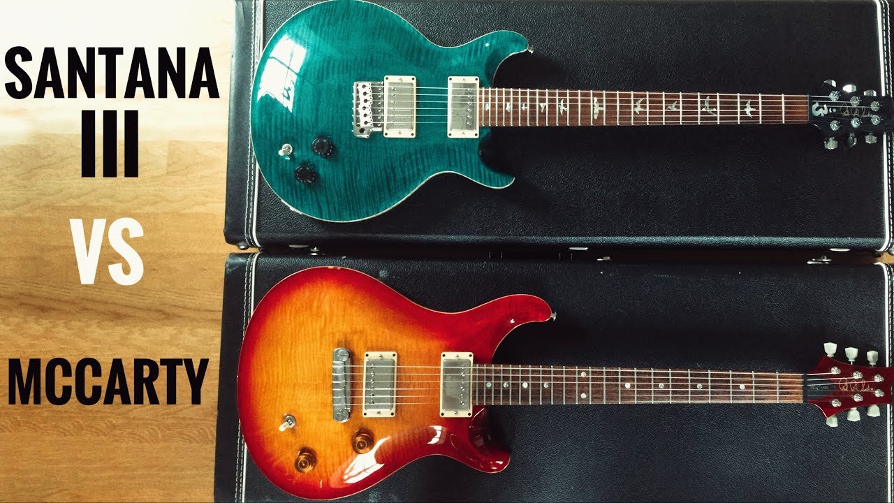 PRS Santana Vs McCarty Guitar Comparison YouTube