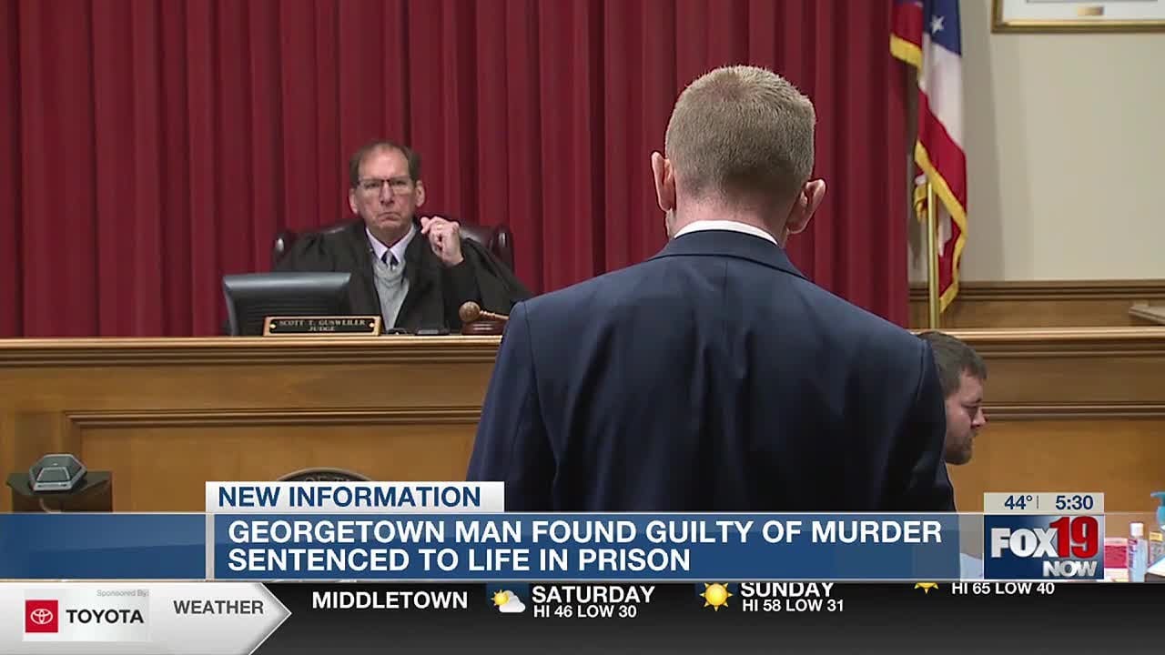 Georgetown man found guilty of murder sentenced to life in prison - YouTube