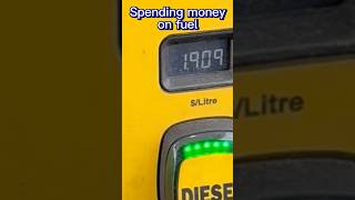 Spending money on fuel. Diesel prices are to the moon￼￼
