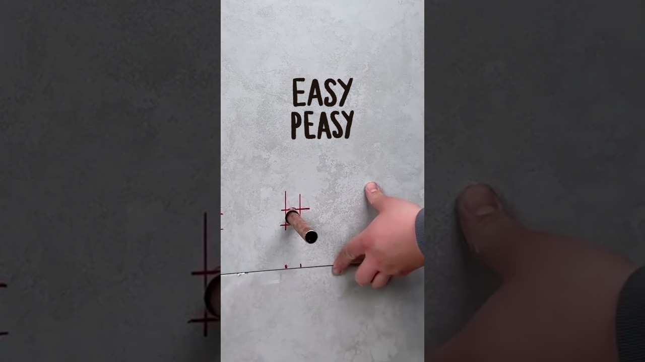 The EASIEST Way to Tile Around Pipes (No Guesswork!