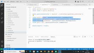 Polling System Api using node js,express js, mongoDB