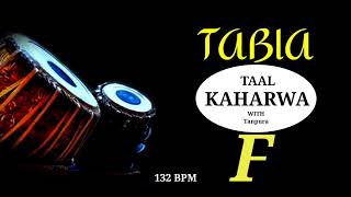 KAHARWA TAAL 8 BEATS । TABLA TAAL LOOP WITH TANPURA  SCALE ( F ) screenshot 1