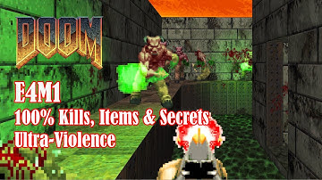 Doom E4M1 - Hell Beneath [100%, Ultra-Violence, No commentary]