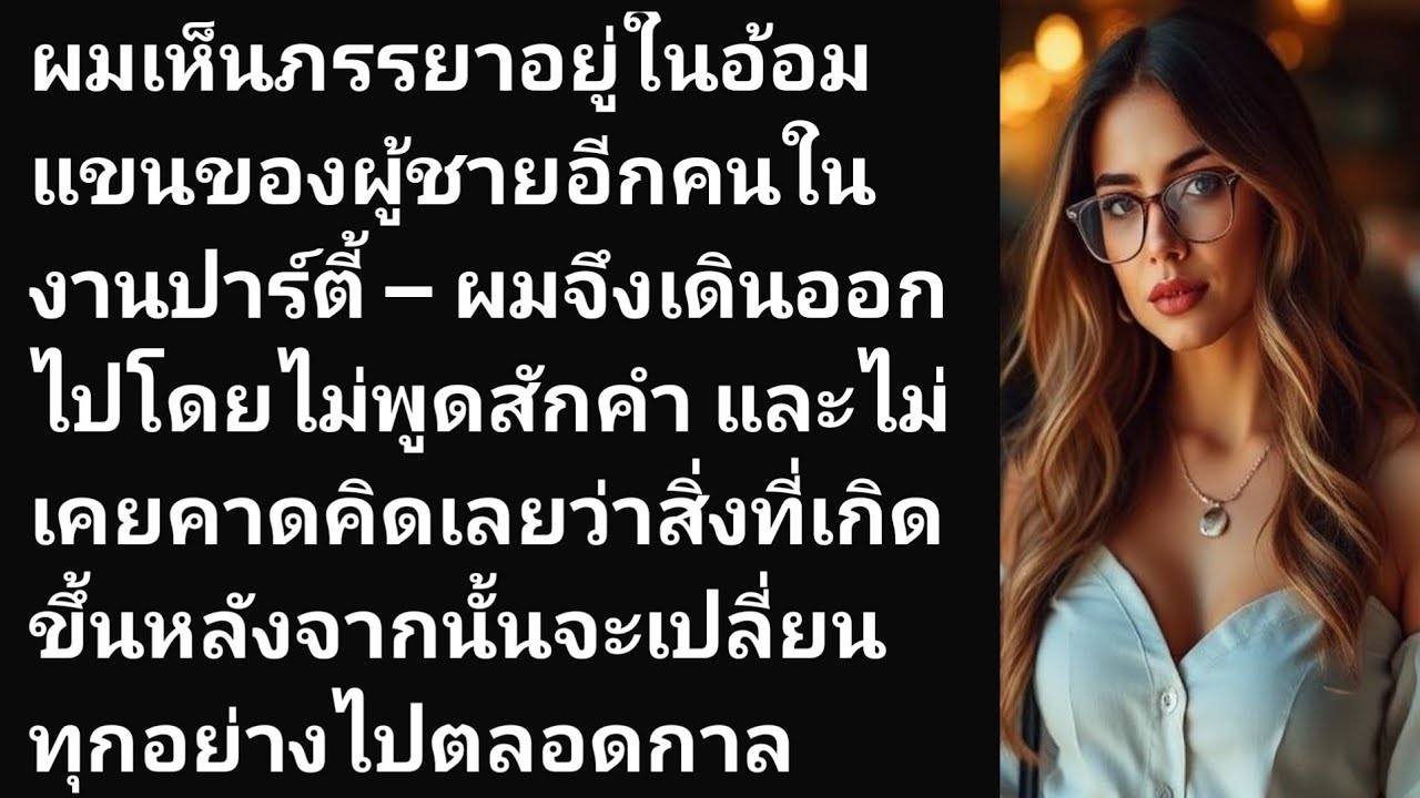 ผมเห็นภรรยาอยู่ในอ้อมแขนของผู้ชายอีกคนในงานปาร์ตี้ — ผมจึงเดินออกไปโดยไม่พูดสักคำ และไม่เคยค....