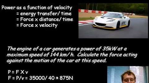 Power and efficiency