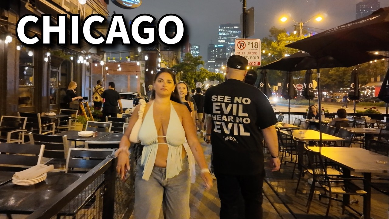 Nightlife in Chicago | West Loop | on Friday | June 13, 2025 | 4k Video