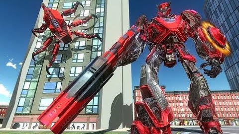 ► Us Police Transform Iron Robot Spider Hero - unreleased (turbo dreamz) Spider Robot Android