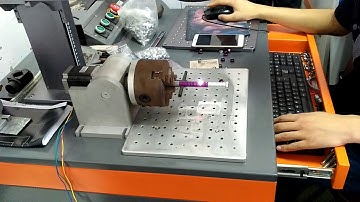 fiber laser engraving machine for marking bird rings rotary axis