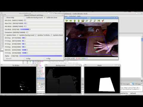 Simple Kinect Touch Demo - Ubuntu