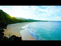 Relaxing beach sunrise in hawaii  1 hour calm ocean waves sounds by stingraynaturescape