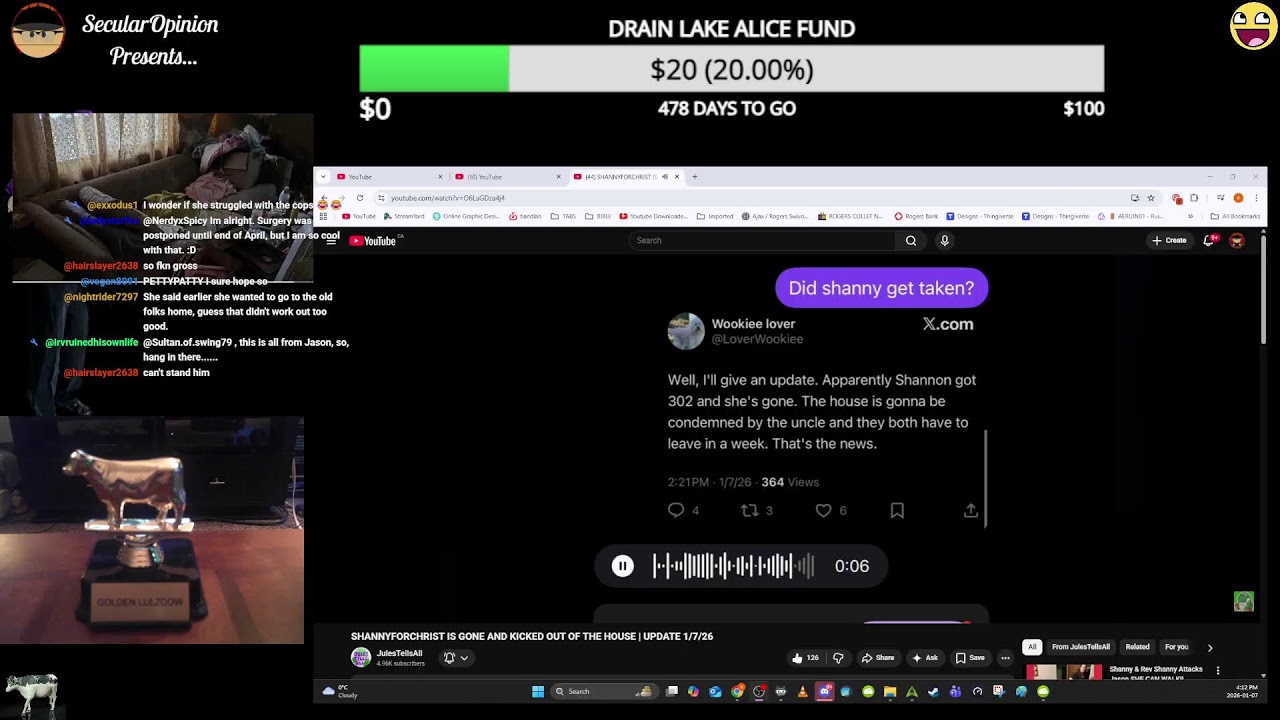 SHANNY WATCH : MAJOR UPDATE - SHANNY HAS BEEN REMOVED