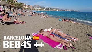 Tante Erni Bahagia Banget Bisa Berlibur Ke Pantai Barcelona Spanyol