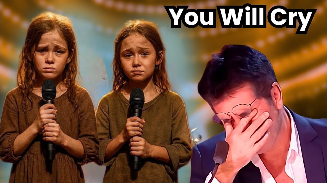 10-Year-Old Identical Twin Sisters Sings Emotional Golden Buzzer | America’s Got Talent