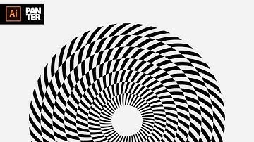 Create a Swirling Optical Art | Illustrator Tutorial