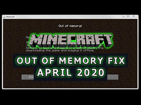 How To Fix Minecraft Run Out Of Memory 2020 - Java