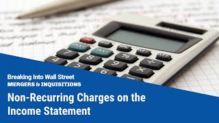 Non-Recurring Charges on the Income Statement