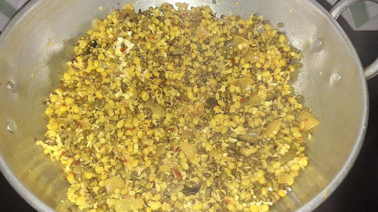 മുളപ്പിച്ച ചെറുപയർ തോരൻ  || Mulappicha Cherupayar Thoran Receipe | Sprouted Green Gram