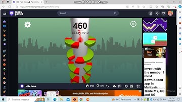 Playing Helix Jump on Crazygames(3/8/2024)