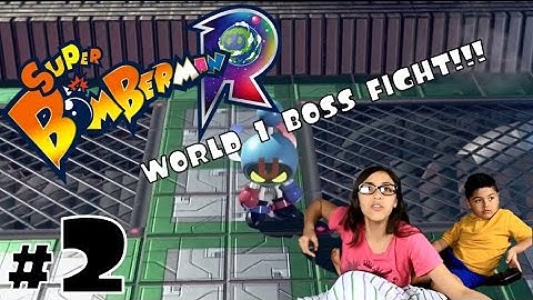 Super Bomberman R PART 2 World 1 BOSS FIGHT! - Switch Gameplay Walkthrough