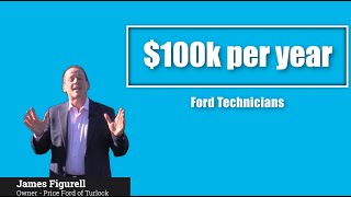 Price Ford of Turlock now hiring technicians.  Earn over 100k per year.