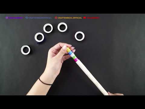 Navratri Series: Navrathri DIY Craft Dandiya Decoration - Style 1