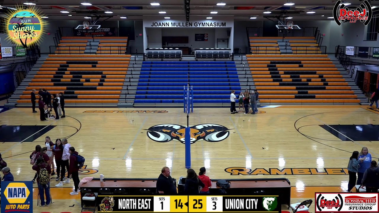 PIAA D-10 GIRLS VOLLEYBALL PLAYOFFS RD1 NORTH EAST GRAPE PICKERS VS UNION CITY BEARS