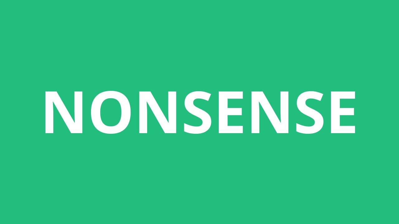 How To Pronounce Nonsense Pronunciation Academy YouTube