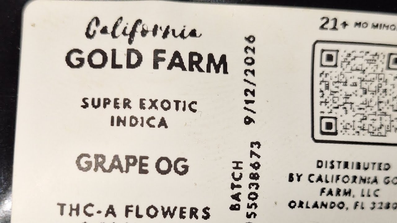 Grape OG California Gold Farm (is it good?) 