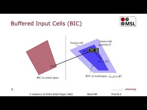 Safe Distributed Lane Change Maneuvers for Multiple Autonomous Vehicles Using Buffered Input Cells