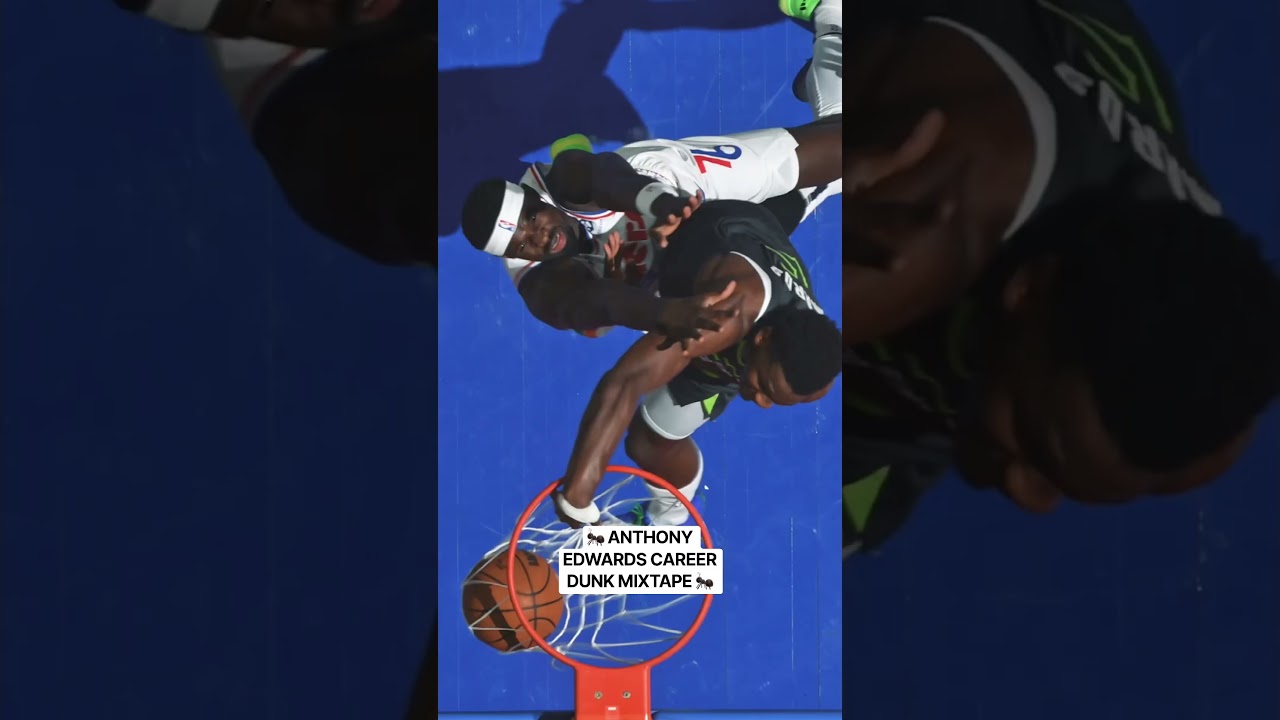 Some Great Anthony Edwards Dunks Throughout his Career