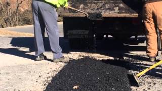 Utility Cut Patch and Repair with EZ Street Cold Asphalt - White House, Tennessee