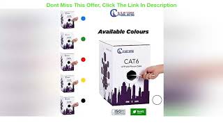 Product Deal CAT6 Plenum Cable 1000ft (CMP) | Easy to Pull Fluke Tested Plenum Rated Wire | 23AWG S