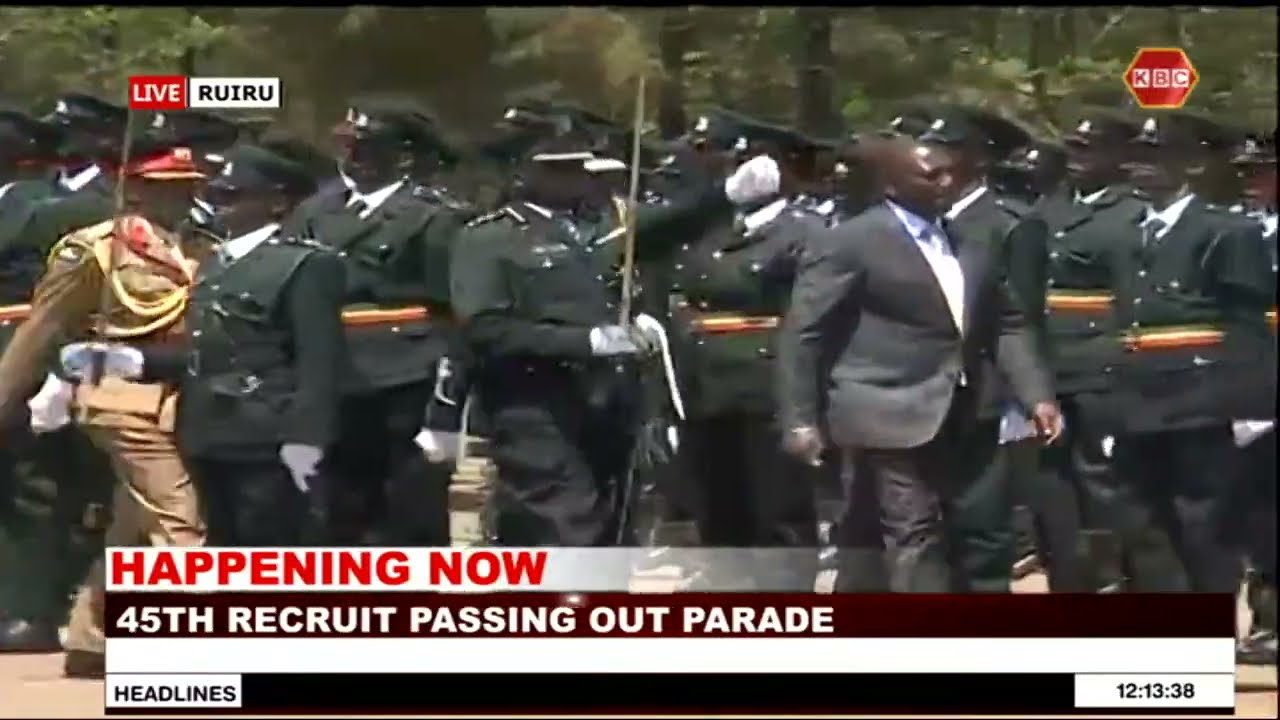 LIVE: 45th Recruit Passing Out Parade  || 2nd December || www.kbc.co.ke
