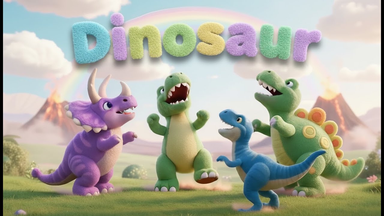 The Dinosaur Fun Kids Dance Song  Animated Musical Video for Kids | Mozeed
