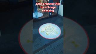 Gobo projector with timed image switching,timed advertising logo projector #gobo