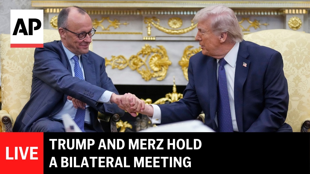 LIVE: Trump and Merz hold a bilateral meeting