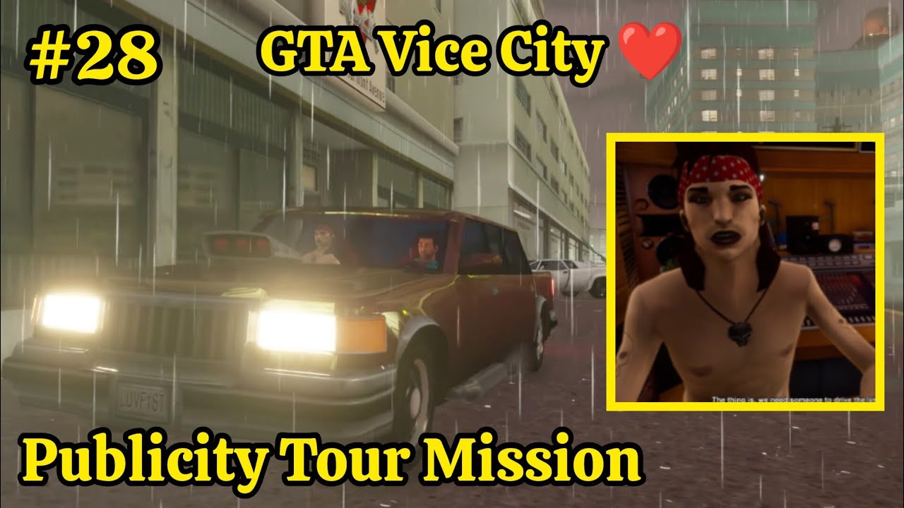 #28 GTA Vice City - Mission - "Publicity Tour Mission" | Play Bai